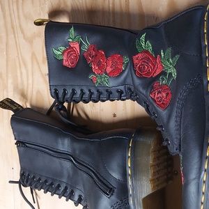 COPY - Dr Marten rose embroidered boots